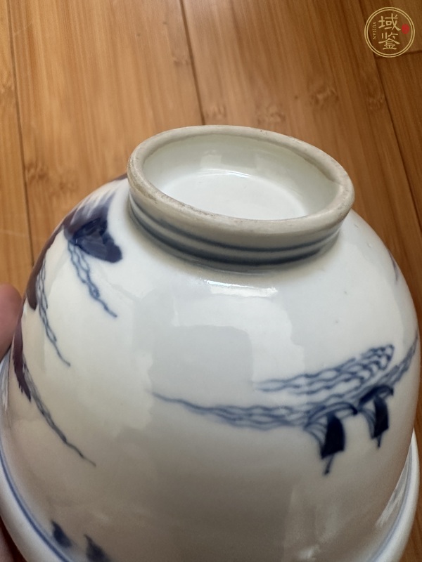 古玩陶瓷青花蓋碗真品鑒賞圖