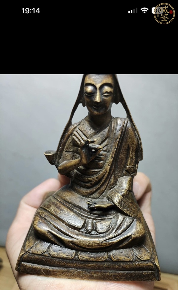 古玩雜項(xiàng)銅佛真品鑒賞圖