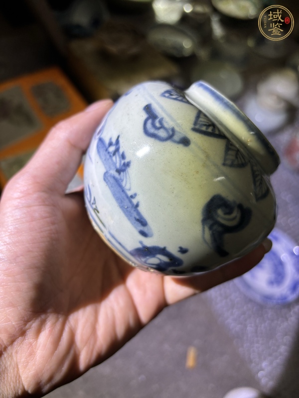 古玩陶瓷青花高士圖罐真品鑒賞圖