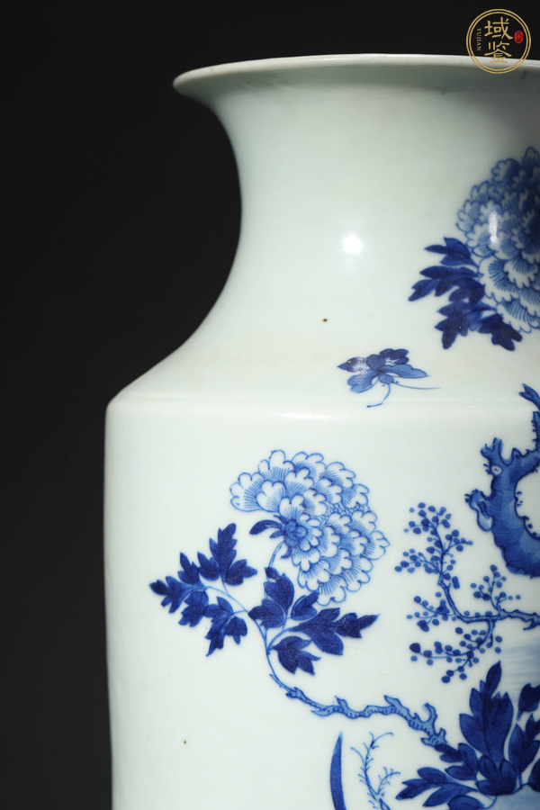 古玩陶瓷花鳥紋青花瓶真品鑒賞圖