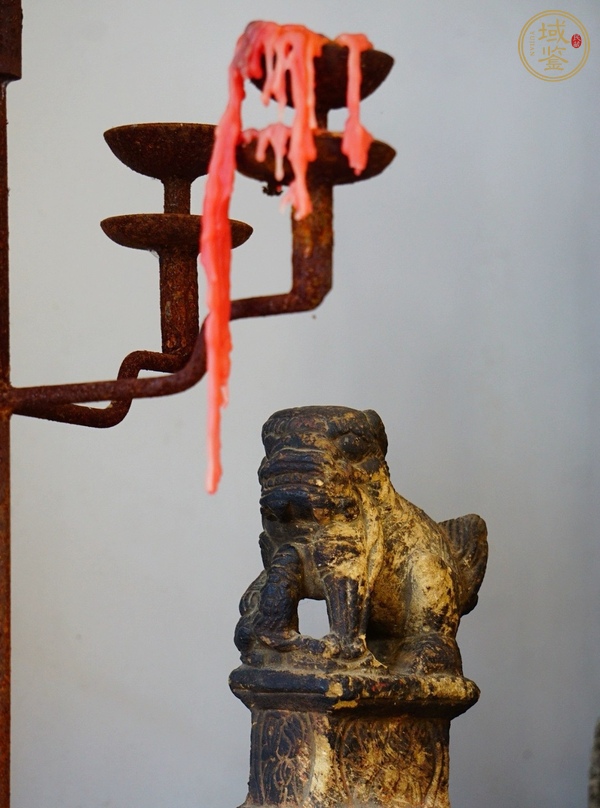 古玩雜項(xiàng)案臺(tái)獅子真品鑒賞圖