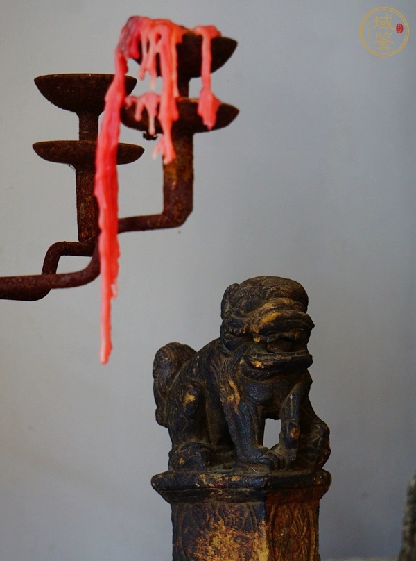 古玩雜項(xiàng)案臺(tái)獅子真品鑒賞圖