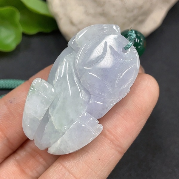 古玩玉器75天然翡翠貔貅掛件 總重27.026g拍賣,當前價格290元