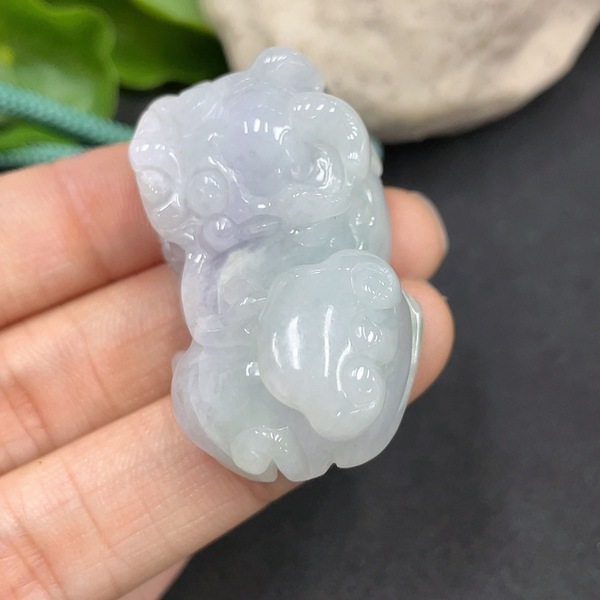 古玩玉器75天然翡翠貔貅掛件 總重27.026g拍賣,當前價格290元