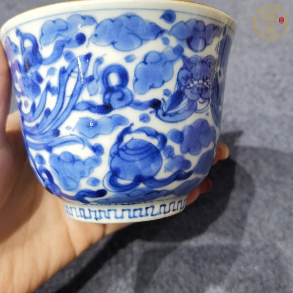 古玩陶瓷青花杯真品鑒賞圖