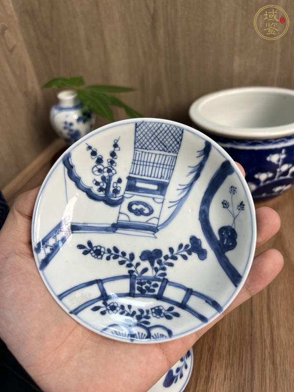 古玩陶瓷青花杯盤真品鑒賞圖