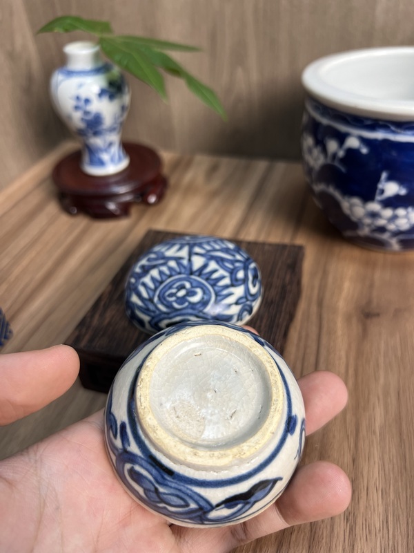 古玩陶瓷【明代文房】青花蓋盒拍賣(mài)，當(dāng)前價(jià)格1200元