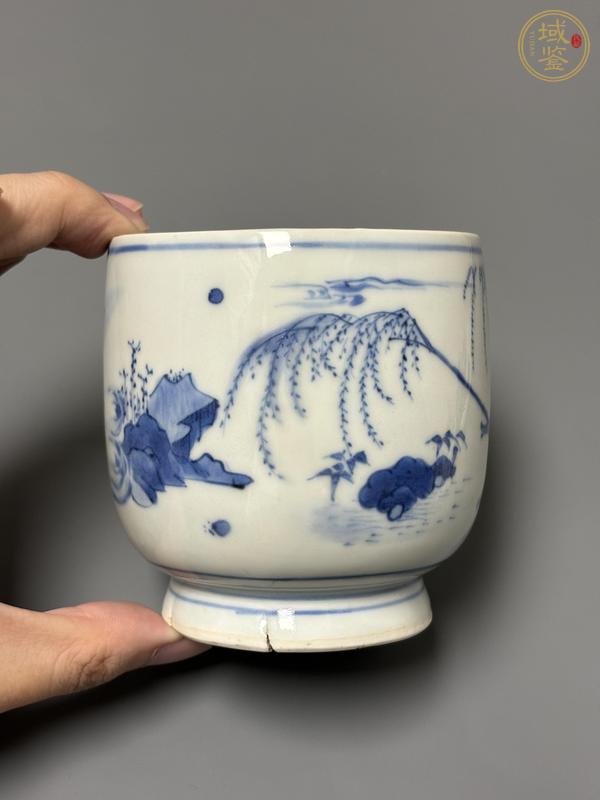 古玩陶瓷青花杯真品鑒賞圖