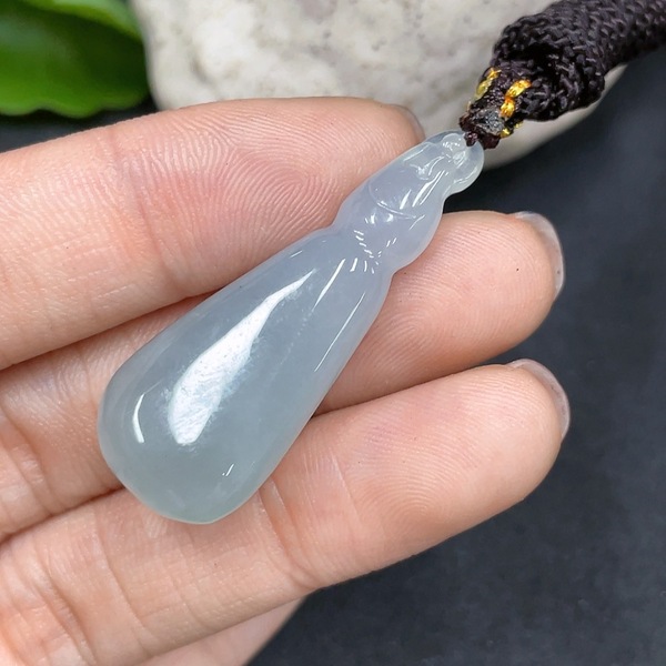 古玩玉器96天然翡翠掛件 配證書拍賣,當前價格330元