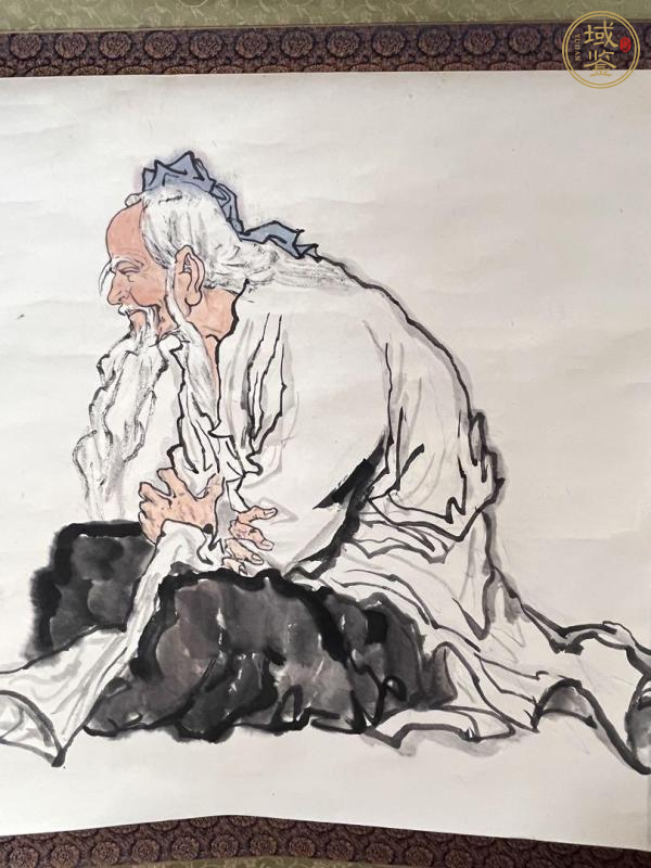 古玩字畫丹青《壽翁神龜圖》真品鑒賞圖
