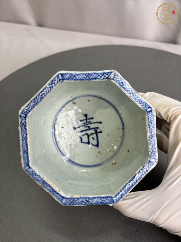 古玩陶瓷明末青花八仙紋小爐真品鑒賞圖