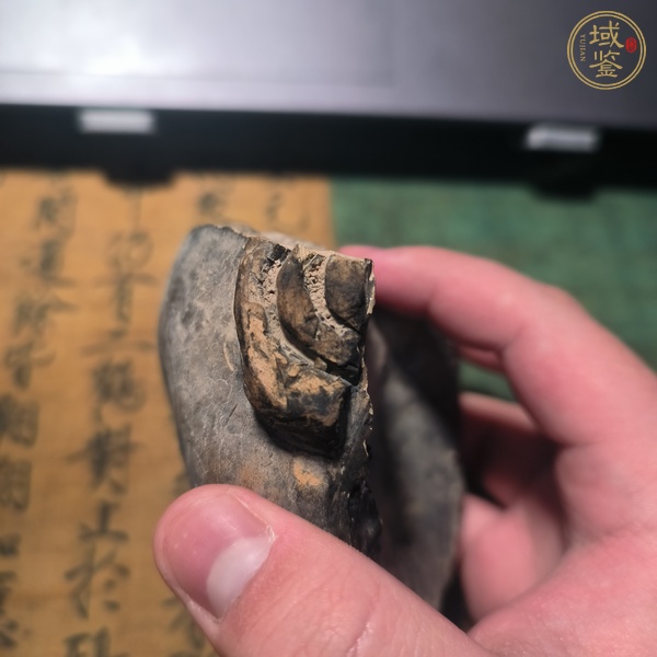 古玩陶瓷灰陶獸面陶塑真品鑒賞圖