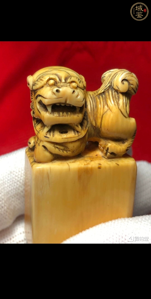 古玩雜項(xiàng)獅鈕牙章真品鑒賞圖