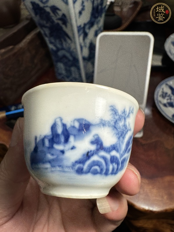 古玩陶瓷青花杯真品鑒賞圖