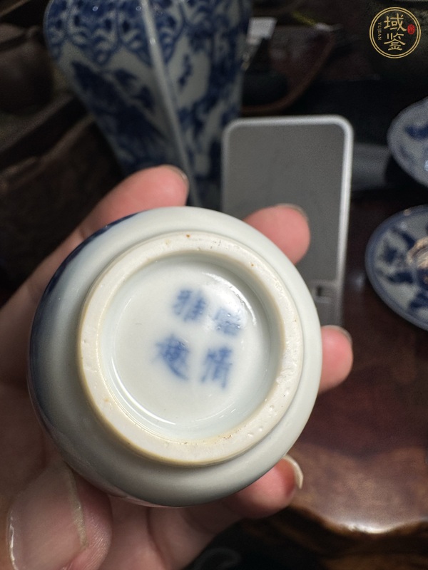 古玩陶瓷青花杯真品鑒賞圖