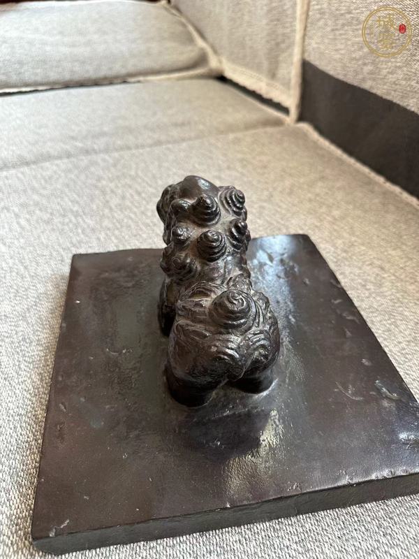 古玩雜項獅鈕壓石真品鑒賞圖