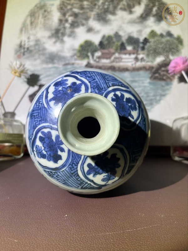 古玩陶瓷青花龍紋梅瓶真品鑒賞圖