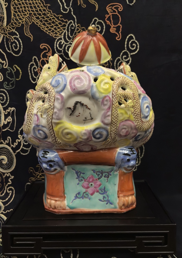古玩陶瓷清末民初粉彩人物(唐英)造像拍賣,當前價格28888元