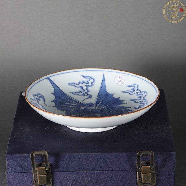 古玩陶瓷青花飛龍盤拍賣，當前價格12000元
