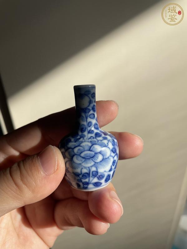 古玩陶瓷青花鳳紋小天球瓶真品鑒賞圖