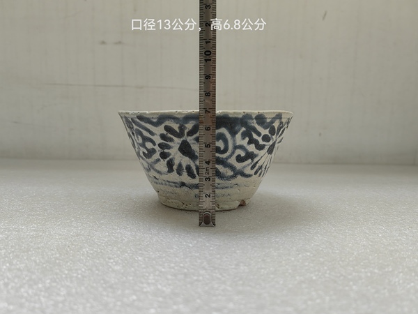 古玩陶瓷青花花卉紋茶碗拍賣,當(dāng)前價(jià)格580元