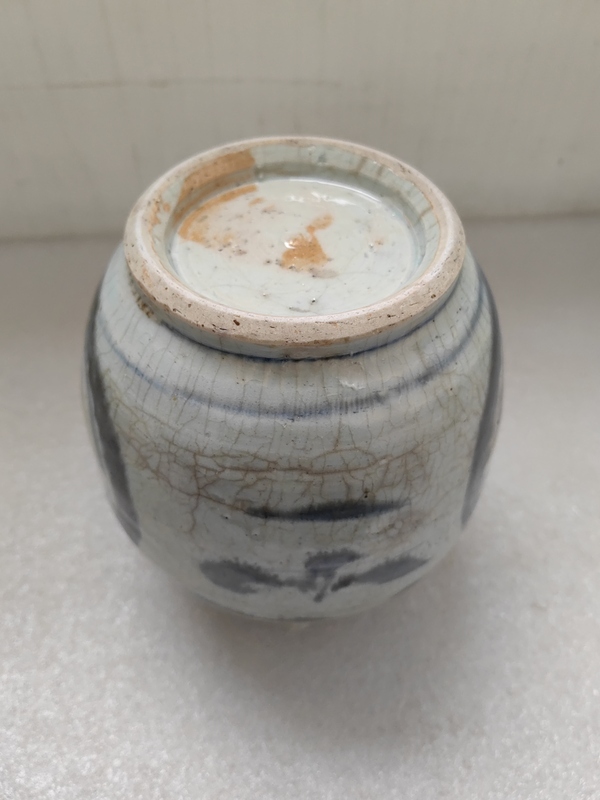 古玩陶瓷青花開光壽字紋四系茶壺拍賣,當前價格480元