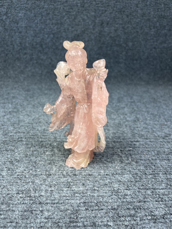 古玩雜項(xiàng)芙蓉石侍女?dāng)[件拍賣，當(dāng)前價(jià)格2288元