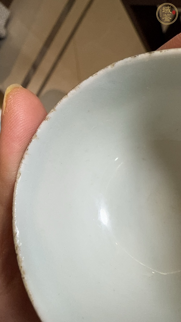 古玩陶瓷青花三星高照?qǐng)D茶杯真品鑒賞圖