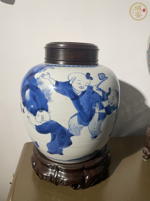 古玩陶瓷青花罐真品鑒賞圖