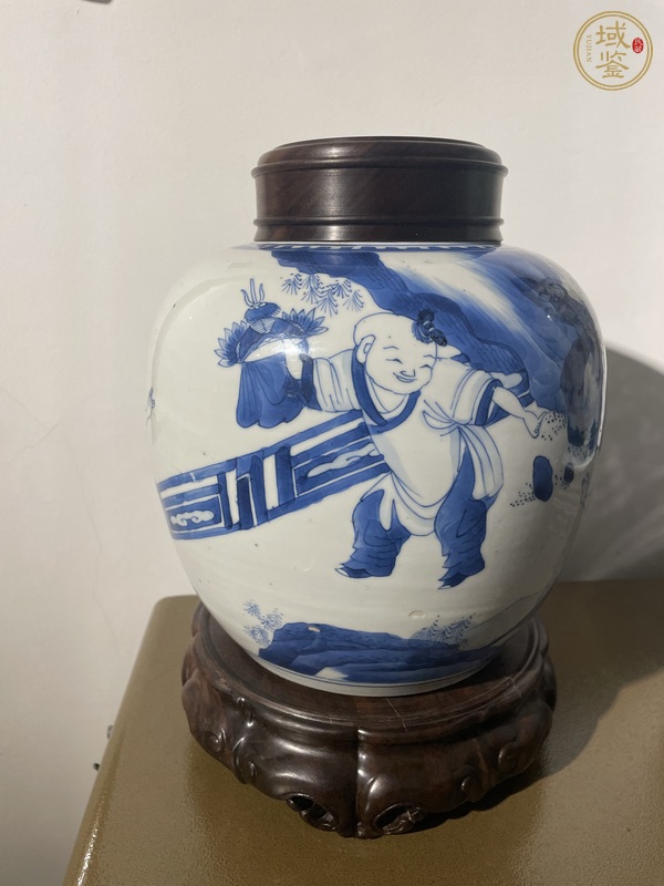 古玩陶瓷青花罐真品鑒賞圖