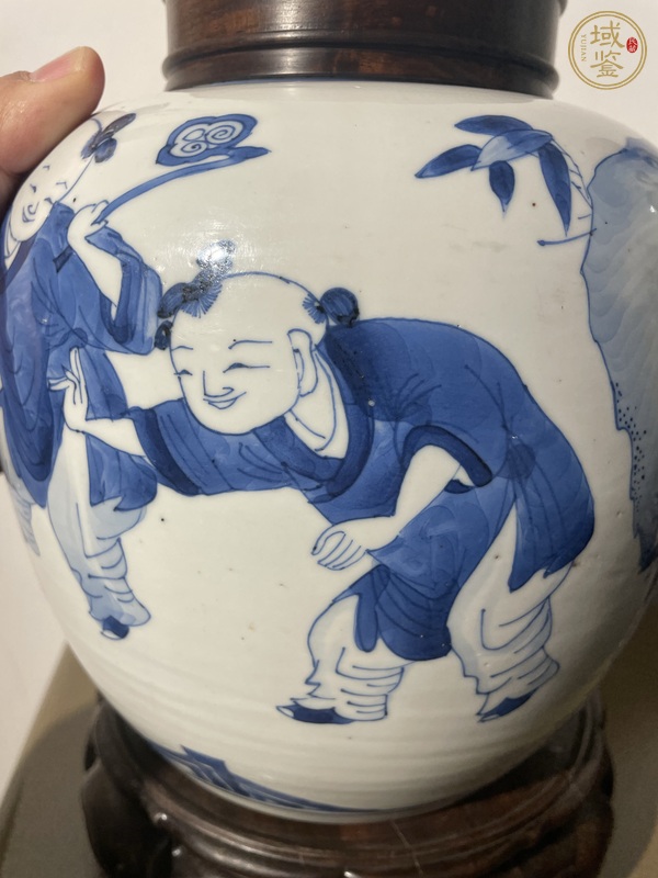 古玩陶瓷青花罐真品鑒賞圖