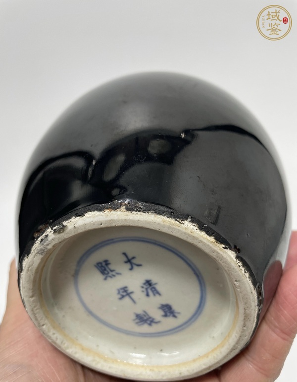 古玩陶瓷烏金釉蓋罐真品鑒賞圖