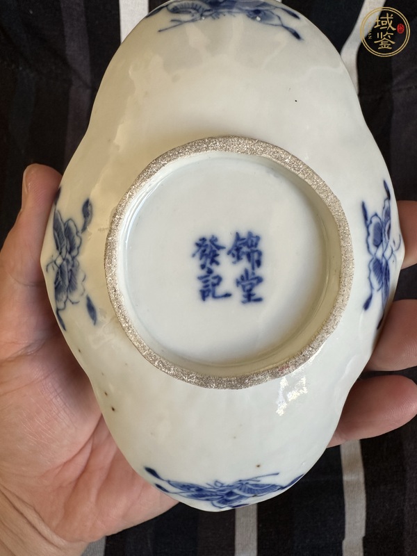 古玩陶瓷青花茶托真品鑒賞圖