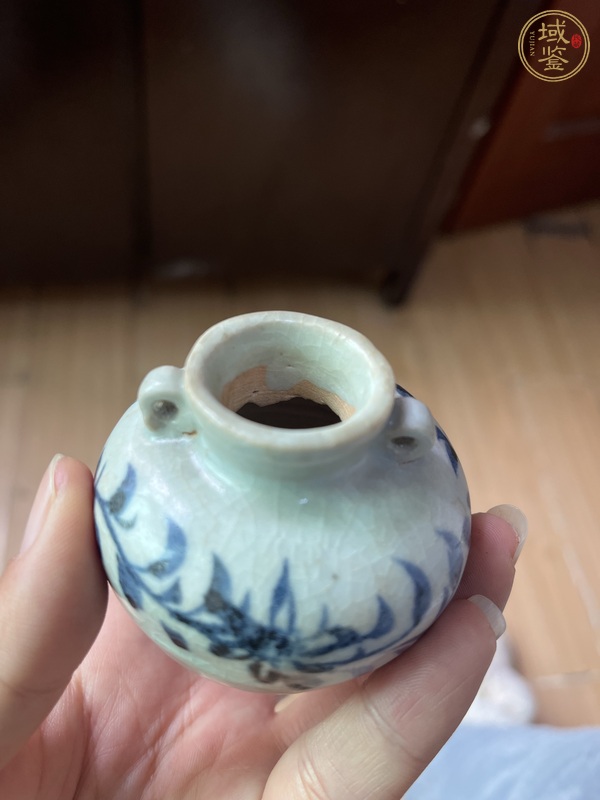 古玩陶瓷元青花水盂真品鑒賞圖