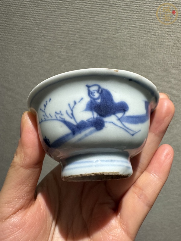 古玩陶瓷青花杯真品鑒賞圖