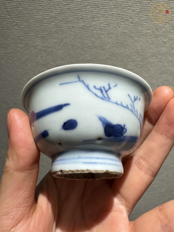 古玩陶瓷青花杯真品鑒賞圖