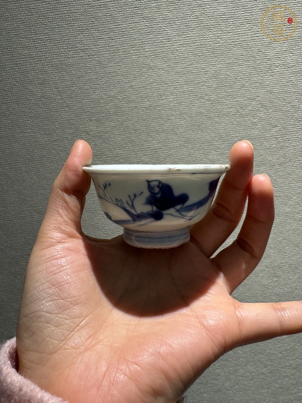 古玩陶瓷青花杯真品鑒賞圖