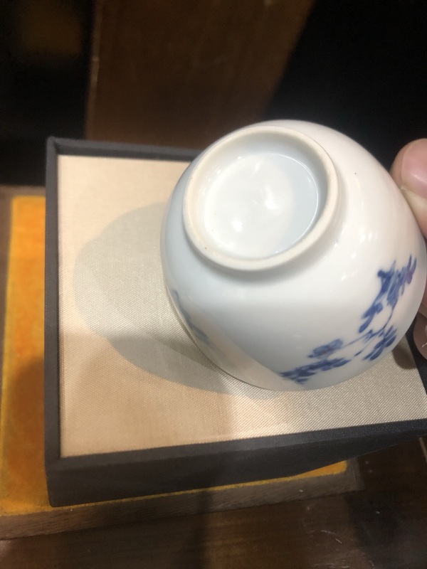 古玩陶瓷（精品主人杯）清-康熙-十二花神梅花-青花主人杯拍賣，當(dāng)前價(jià)格830元