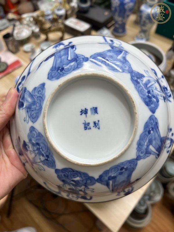 古玩陶瓷八仙圖青花碗真品鑒賞圖