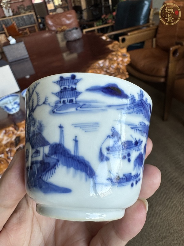 古玩陶瓷青花杯真品鑒賞圖