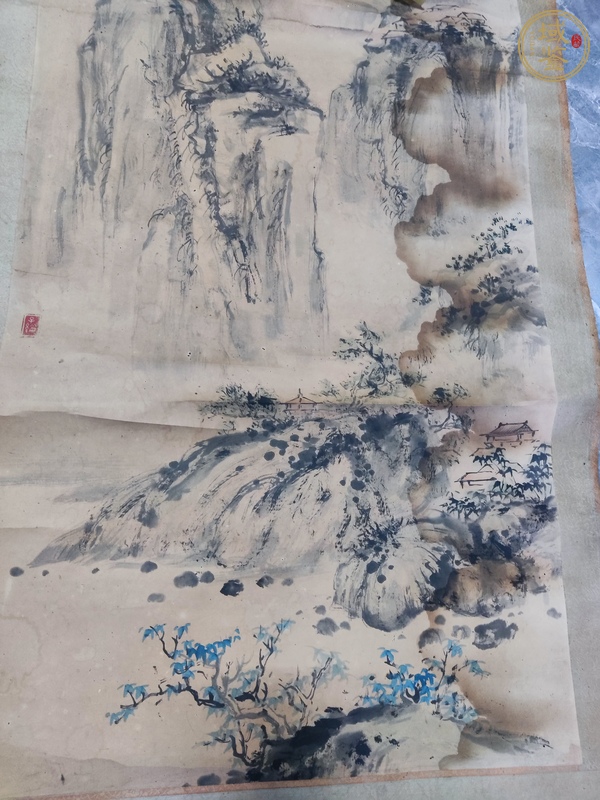 古玩字畫陳金言山水真品鑒賞圖