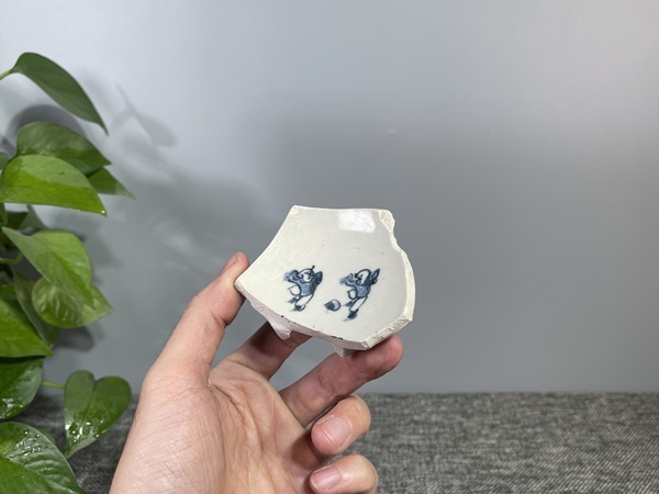 古玩陶瓷明代天啟.青花《蹴鞠圖》瓷器標(biāo)本  (精品)拍賣，當(dāng)前價格0元