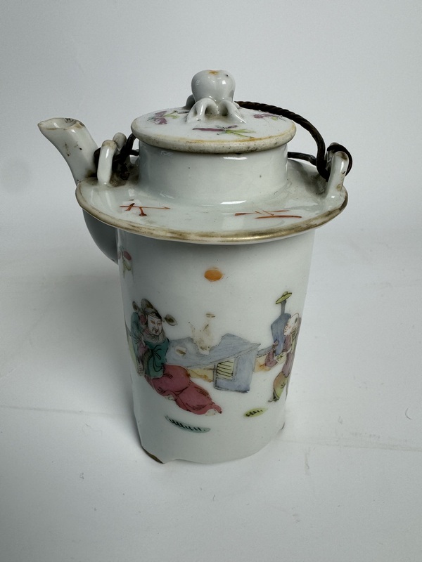 古玩陶瓷粉彩人物故事紋溫酒器拍賣,當前價格15000元