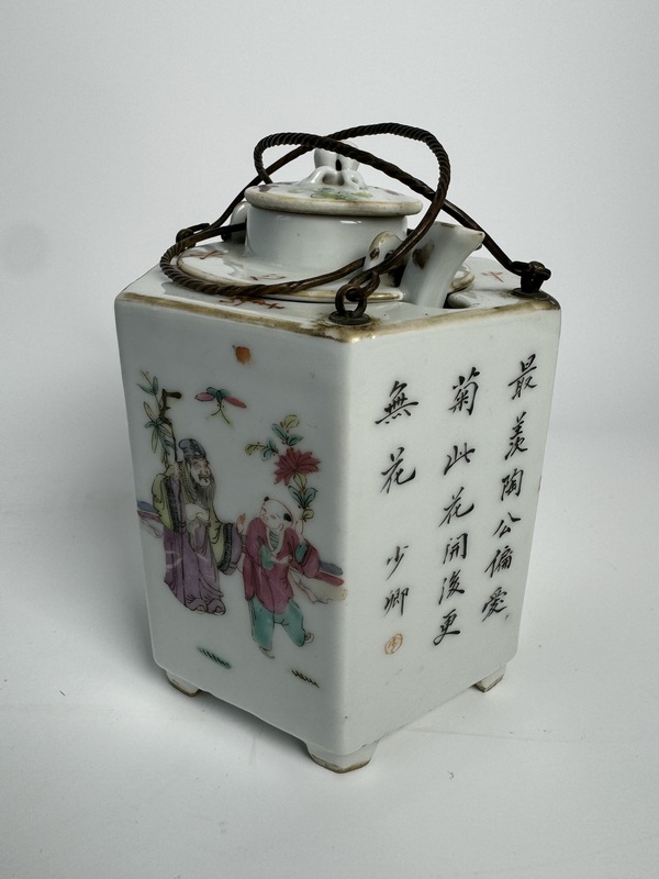 古玩陶瓷粉彩人物故事紋溫酒器拍賣,當前價格15000元