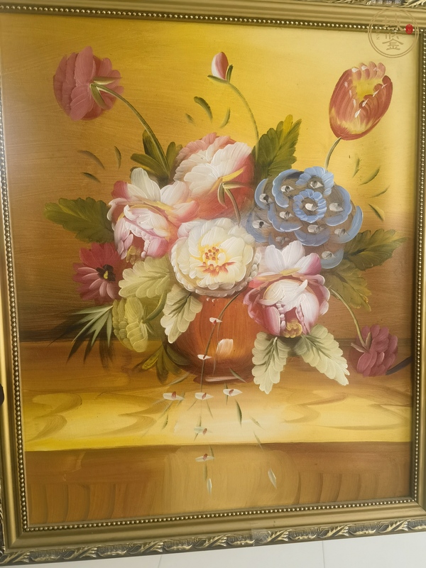 古玩油畫(huà)花卉真品鑒賞圖