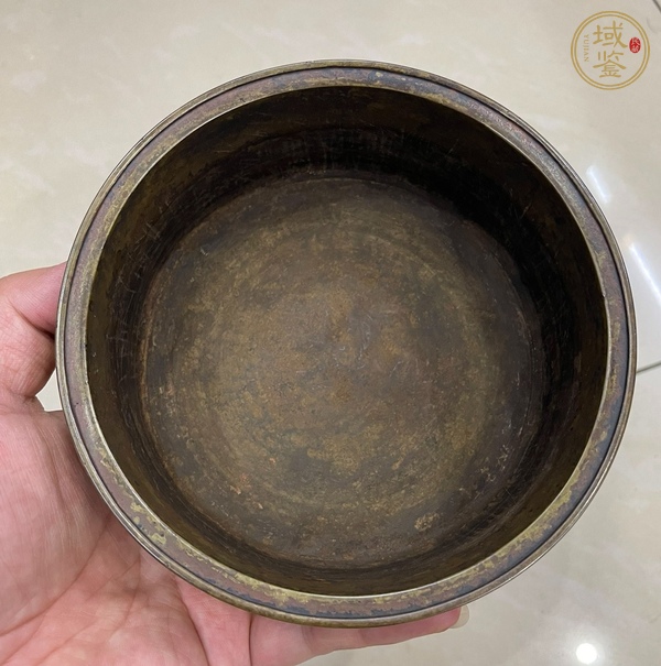 古玩銅器象足爐真品鑒賞圖