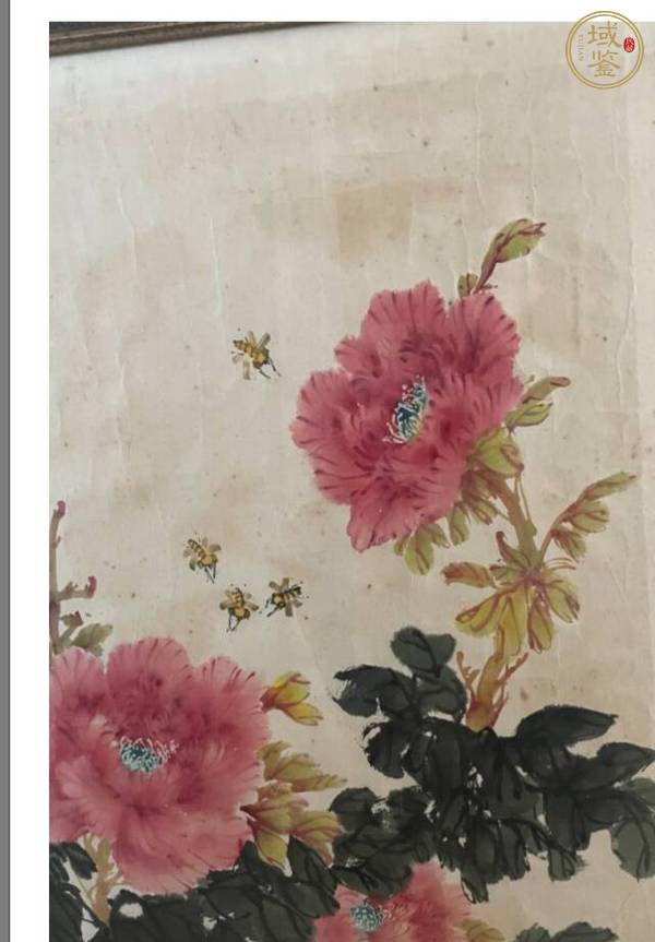 古玩字畫陳青青花卉真品鑒賞圖