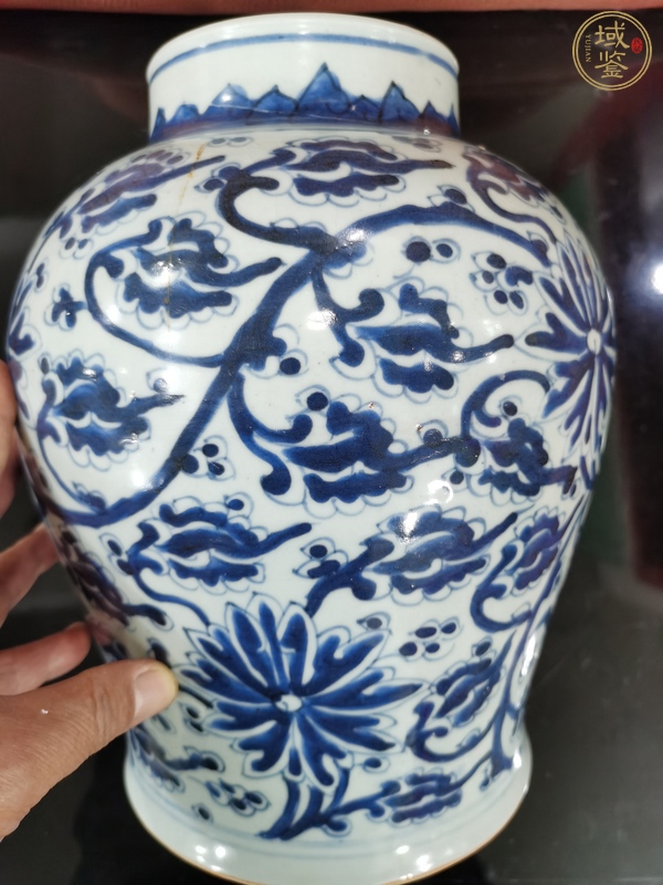 古玩陶瓷青花將軍罐真品鑒賞圖