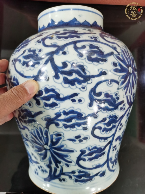 古玩陶瓷青花將軍罐真品鑒賞圖