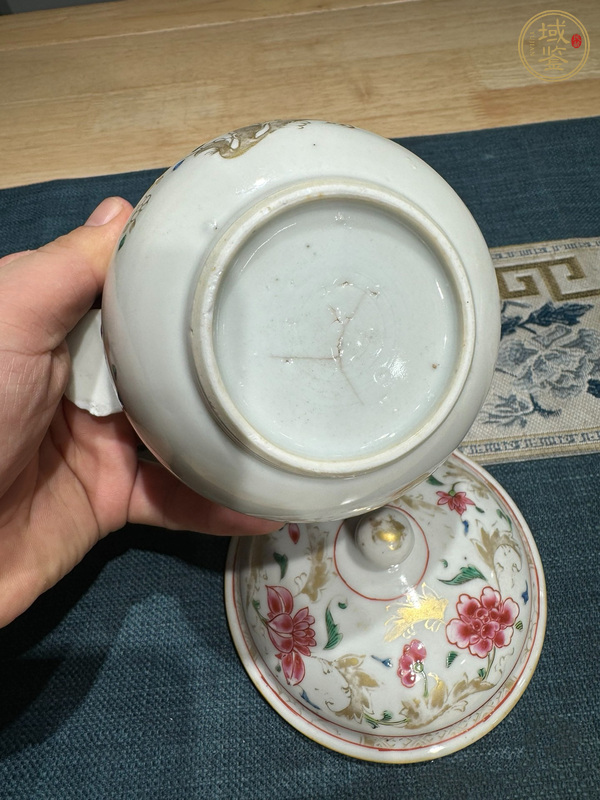 古玩陶瓷粉彩蓋缸真品鑒賞圖